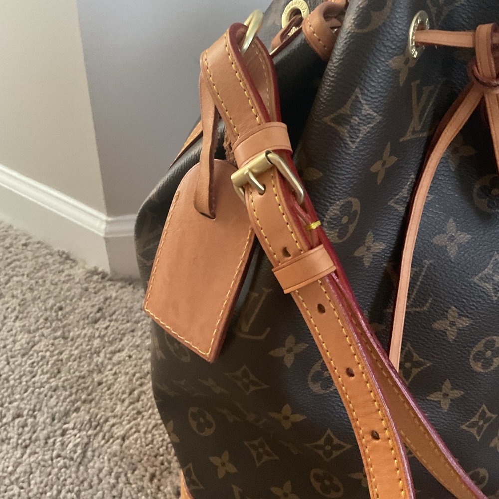 Brown Monogram Drawstring Bucket Bag - image 2